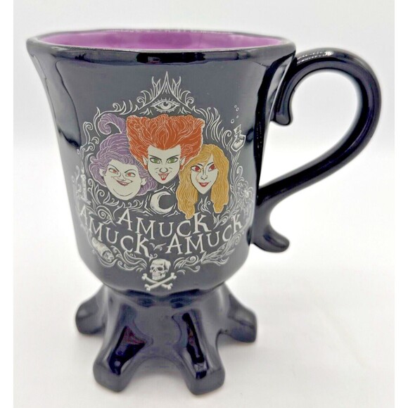Disney Hocus Pocus Sanderson Sisters Hocus Pocus Amuck Sculpted Ceramic 20Oz Mug - Picture 1 of 11